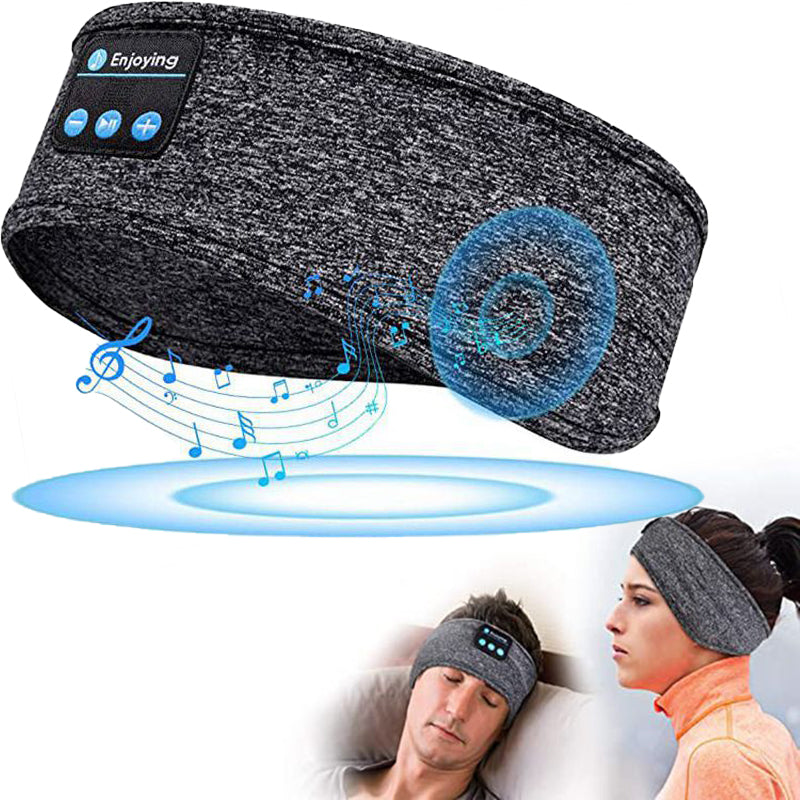 Sleeping Headphones Wireless Bluetooth Headband Headscarf Thin Comfortable Music Phone Eye Mask for Side Sleeper Sports Earphone