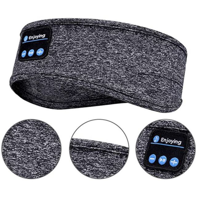 Sleeping Headphones Wireless Bluetooth Headband Headscarf Thin Comfortable Music Phone Eye Mask for Side Sleeper Sports Earphone
