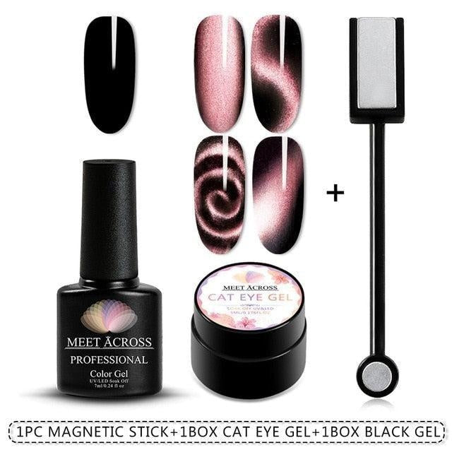 Magnet Nail Gel Polish 5DEff Cat Eye ect UV Gel Nail polish Chameleon Magnetic Gel Varnishes Manicure Soak Off Enamel UV Polish