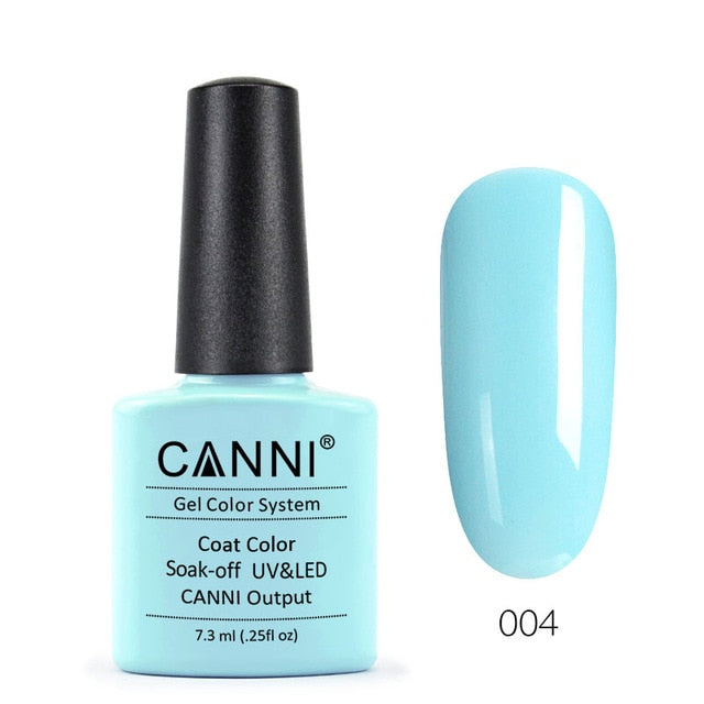 CANNI Gel Polish Color 001-066 Paint Long Lasting Soakoff High Quality Salon Base Coat Topcoat Gelpolish LED UV Nail Gel Lacquer