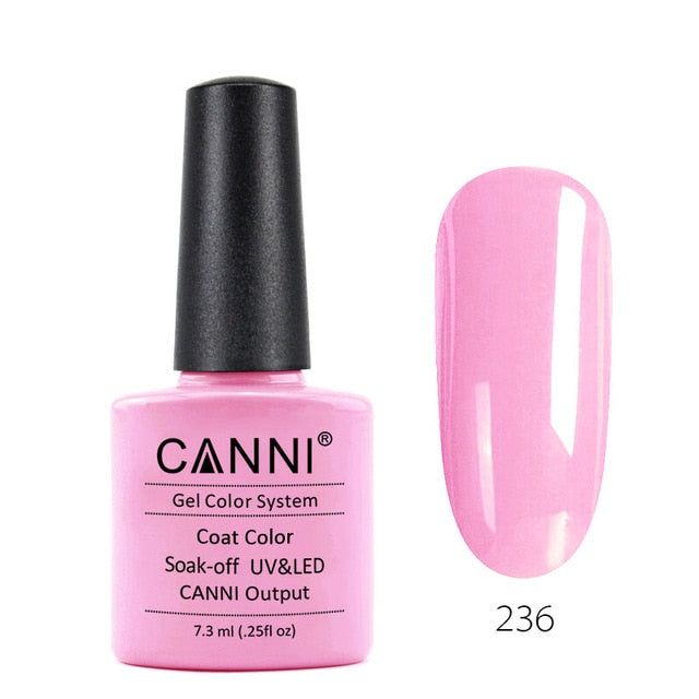CANNI Enamel Gel Nail Polish Color 194-258 New Hot Nail Art Manicure Fast Dry Base Three Steps Soak off UV LED Nail Gel Lacquer